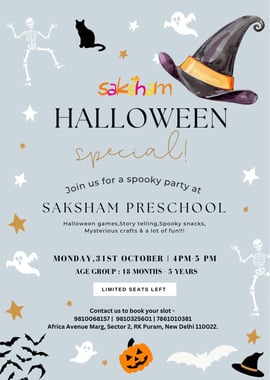 Saksham Preschool - Halloween Spooky Party 