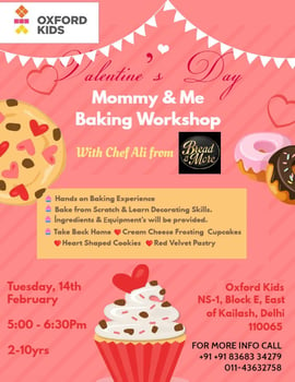 Oxford Kids - Valentines Day Mommy & Me Baking Workshop