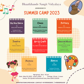 Bhaatkhande Sangeet Vidyalaya - Summer Camp 2023