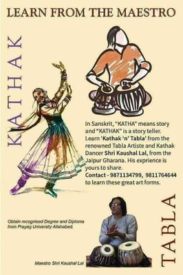  Maestro Shri KAUSHAL LAL -Kathak Table