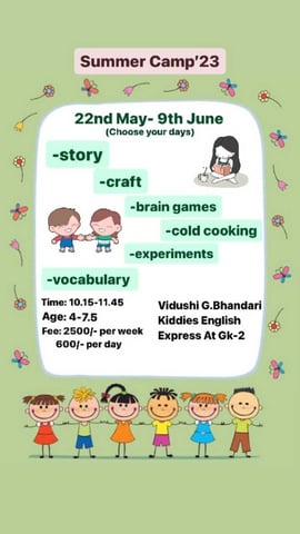 Kiddies English Express-Summer camp