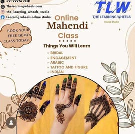 The Learning Wheels-Online Mehndi Class