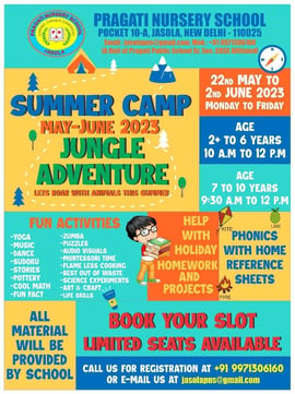 Pragati Nursery School-Jungle Adventure