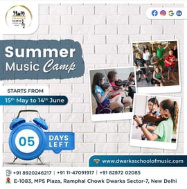 Dwarka school of music-Summer music camp