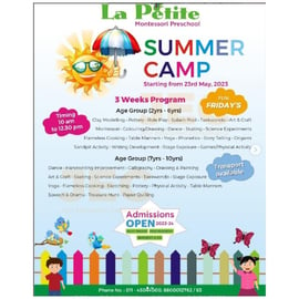 La petite Montessori preschool-Summer Camp