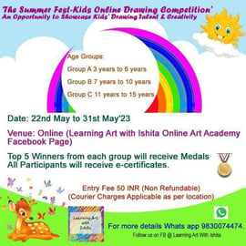 Learning Art with Ishita-Online Drawing Competition