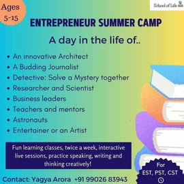 School of Life-Entrepreneur Summer Camp