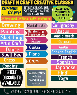 DRAFT N CRAFT-Creative Classes