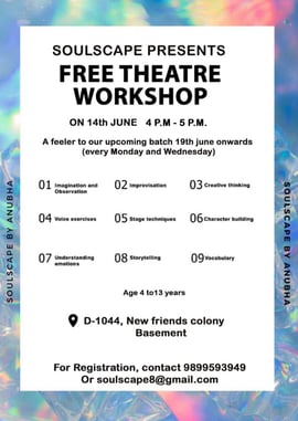 Soulscape-Free Theatre Workshop