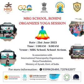 MRG School-Yoga Session