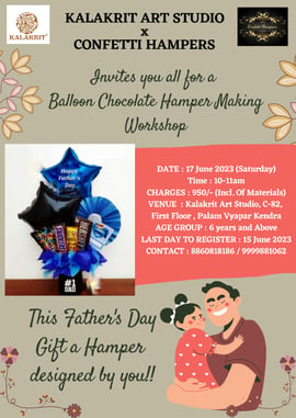 Kalakrit Art Studio-Balloon Chocolate Hampers Making Workshop