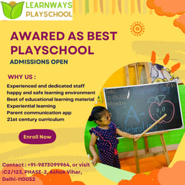 Learnways Playschool-Admissions Open