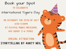 Playful Minds-International Tigers Day