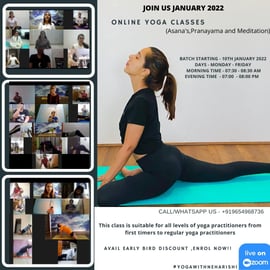 Yoga Classes-Online Yoga Classes With Neharishi
