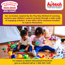 Aptech International Preschool-Admissions Open