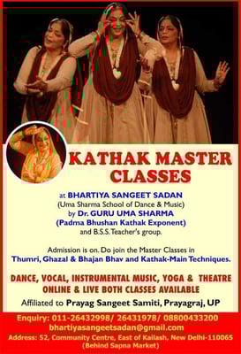 BHARTIYA SANGEET SADAN-KATHAK MASTER CLASSES