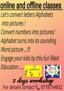 Classes By Sonam Gupta-Abacus Classes-Lets convert letters Alphabets into pictures