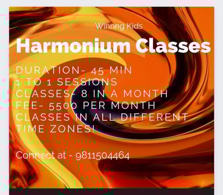 Winning Kids-Harmonium classes