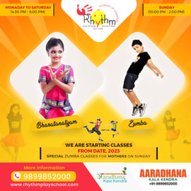 Rhythm Playschool-Bharatanatyam N Zumba Classes