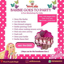Skillful minds-BARBIE GOES TO PARTY Fun Workshop