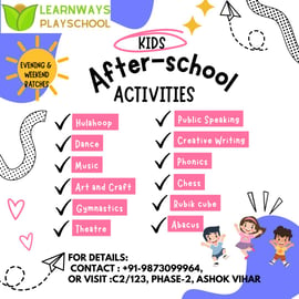 Learnways Playschool-Kids after school Activities