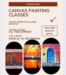 Winning Kids-CANVAS PAINTING CLASSES