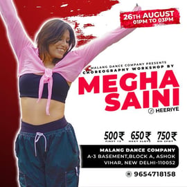 Malang Dance Company-CHOREOGRAPHY WORKSHOP By MEGHA SAINI With Music Heeriye