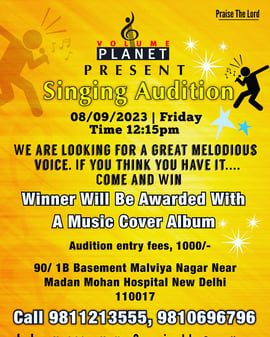 Volume planet music academy-Singing Audition