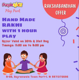 Purplekidz-Hand Made RAKHI WITh 1 HOUR PLAY