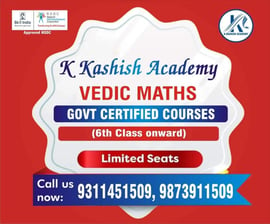 K KASHISH ACADEMY-VEDIC MATHS