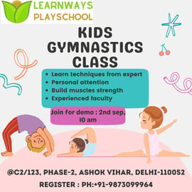 Learnways Playschool-Kids Gymnastics Fitness Class Demo Class