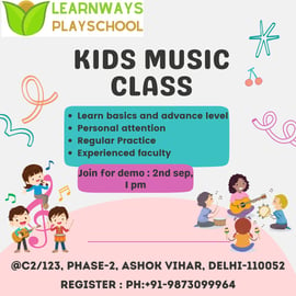 Learnways Playschool-Kids Music Demo Class