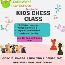 Learnways Playschool-Kids Chess Demo Class