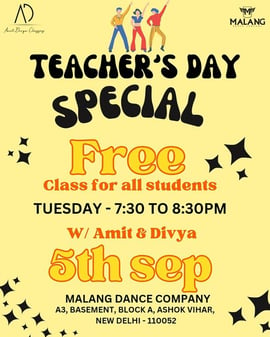 Malang Dance Company-Teachers Day Special For Class for all students