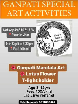 Skillful minds-GANPATI SPECIAL ART ACTIVITIES