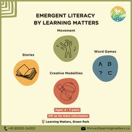 Shibanshu Learning Matters- EMERGENT LITERACY