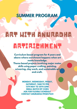 Art with Anuradha Summer Program