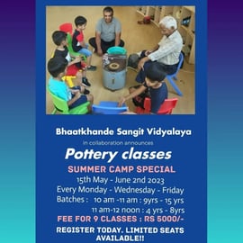 Bhaatkhande Sangeet Vidyalaya - Pottery Classes