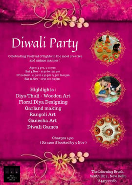 The Learning Brush-Diwali Party