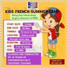 French Online Classes -Kids French Summer Camp