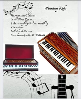 Winning Kids-Harmonium Classes