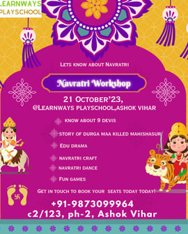 Learnways Playschool-Navratri Workshop