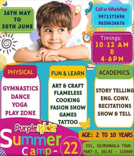 Purplekidz Pre-School Summer Camp