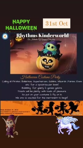 Rhythms Kinderworld-Halloween costume Party