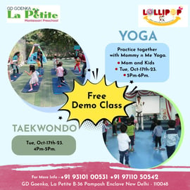 Gd Goenka La Petite-Free Demo Class Yoga & Taekwondo