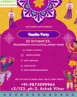 Learnways Playschool-Dandia Party