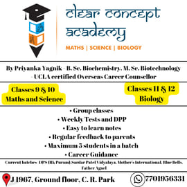 Clear Concept Academy-MATHS | SCIENCE | BIOLOGY CLASSES