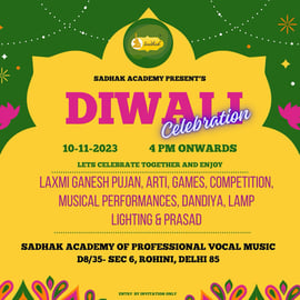 Sadhak Academy Of Professional Vocal Music-Diwali Celebration