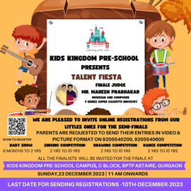 KIDS KINGDOM PRE-SCHOOL- TALENT FIESTAkids kingdom pre school-talent fiesta grand f