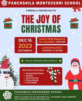 Panchshila montessori school-Christmas